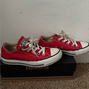 Converse Red All Star Low-Top Sneakers
